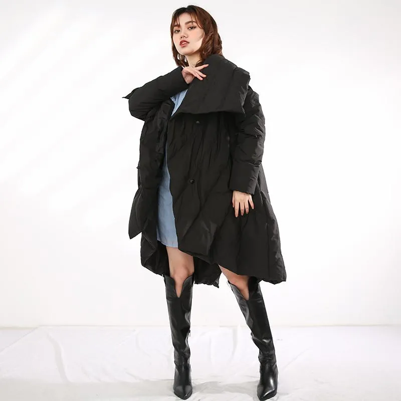 Manzo Irregular Loose Puff Jacket