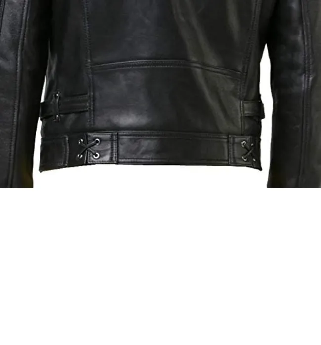 Mens Black Bomber Quilted Leather fashion Stylish Jacket