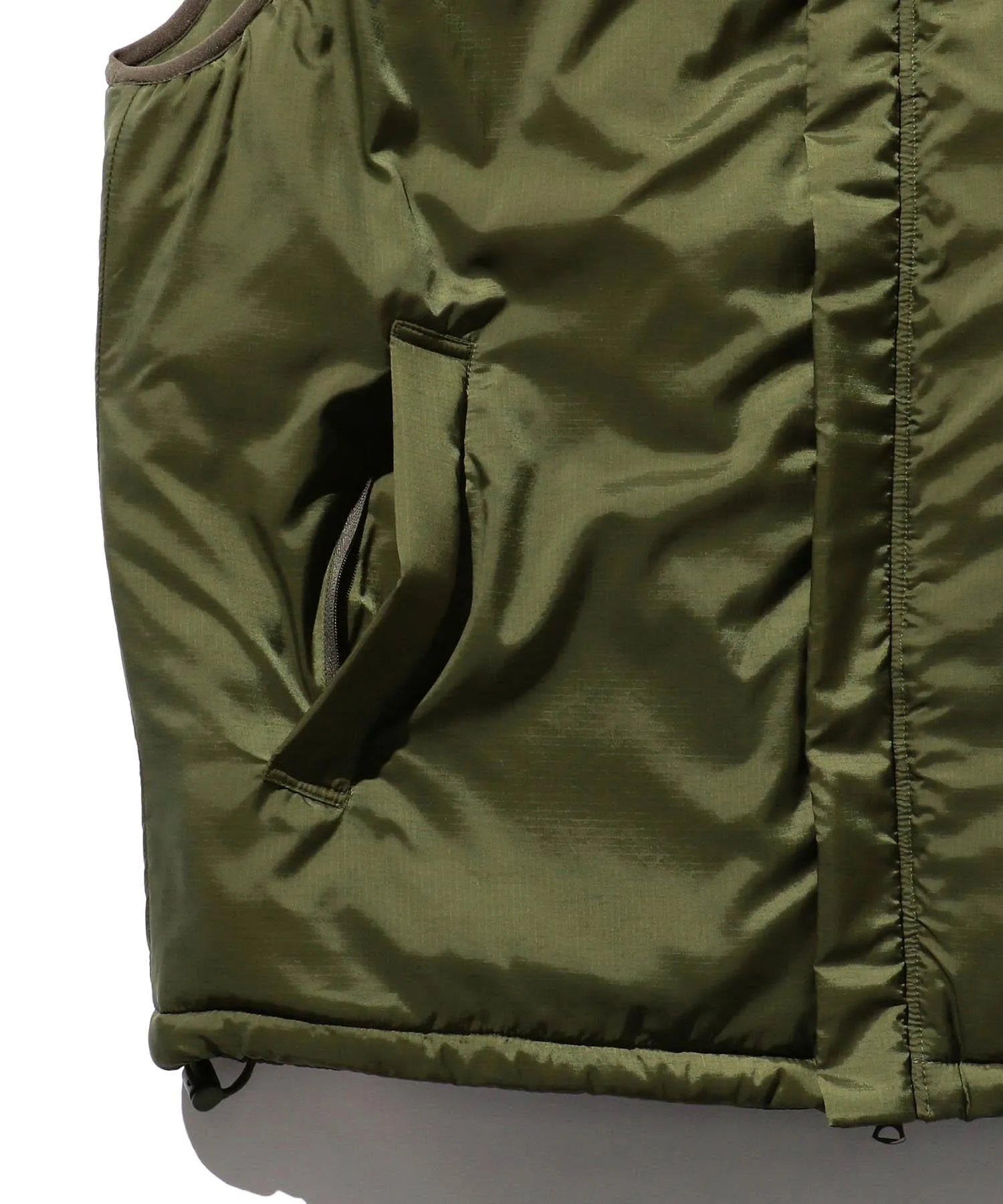 MIL Puff Vest Nylon Rip Stop - Olive