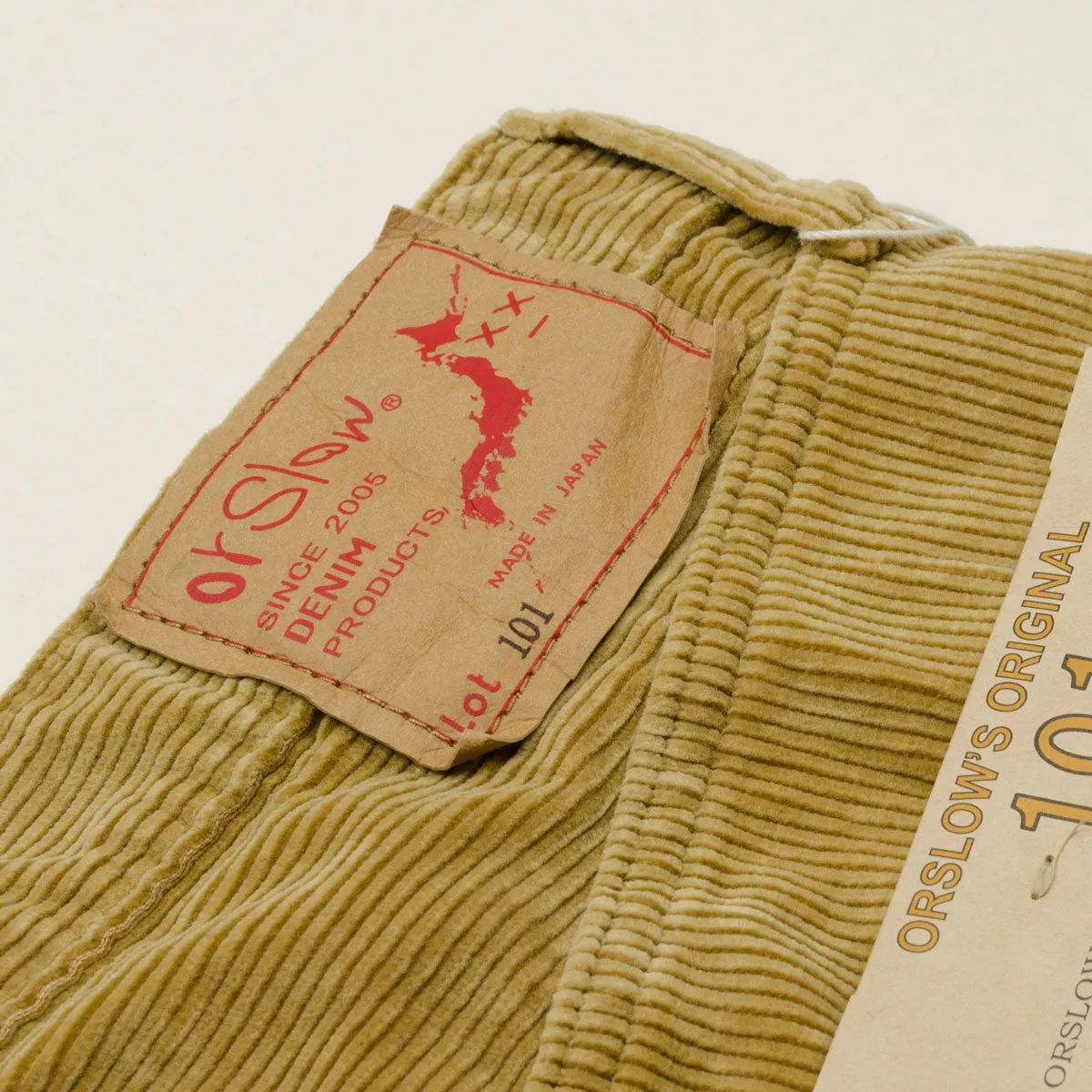 orSlow - 101 Dad's Fit Corduroy Pants - Beige