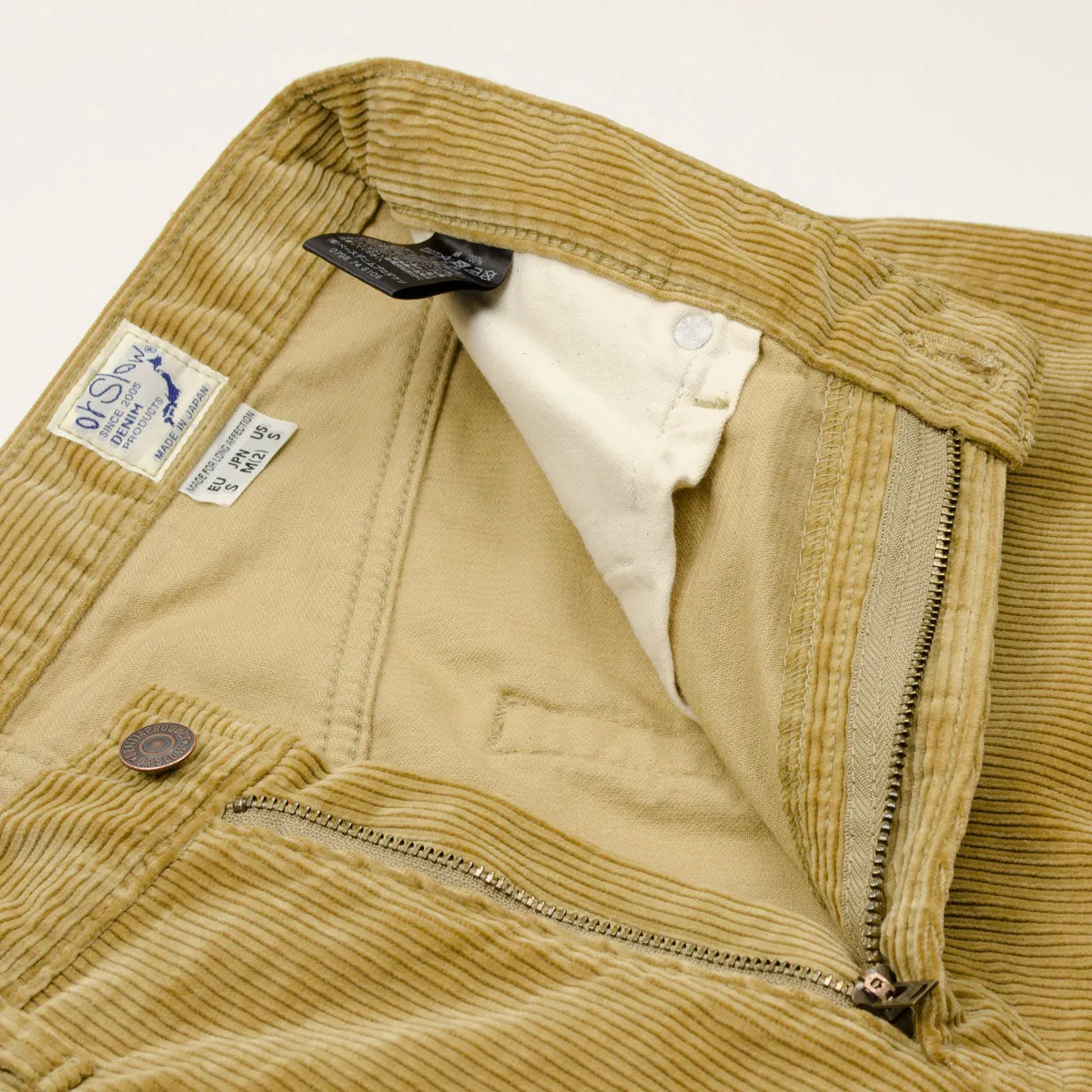 orSlow - 101 Dad's Fit Corduroy Pants - Beige