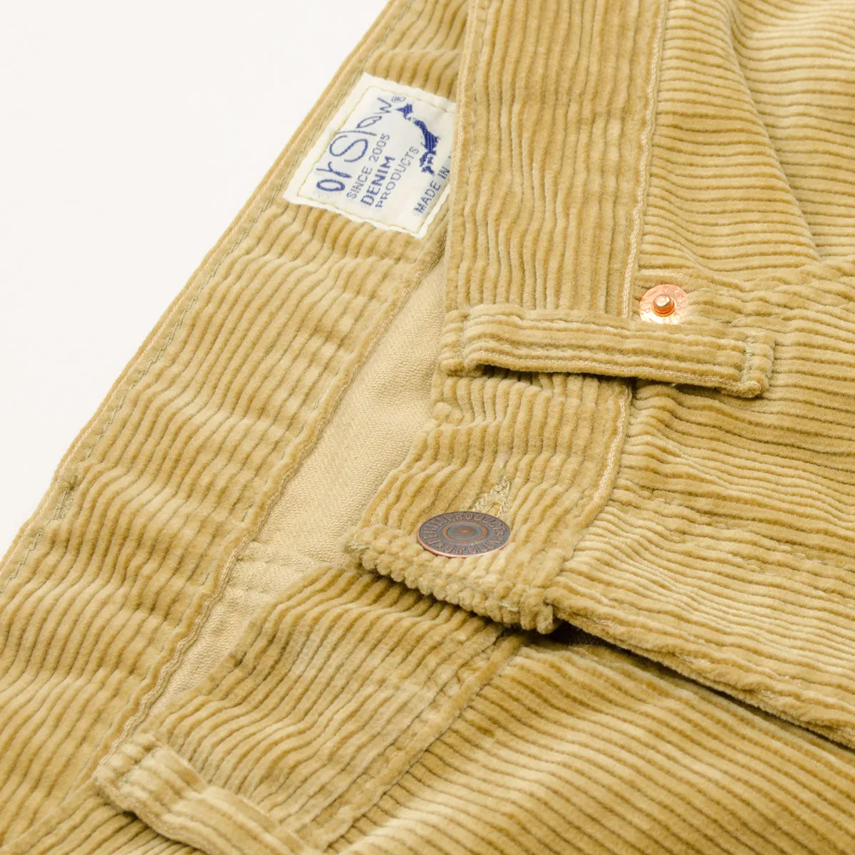 orSlow - 101 Dad's Fit Corduroy Pants - Beige