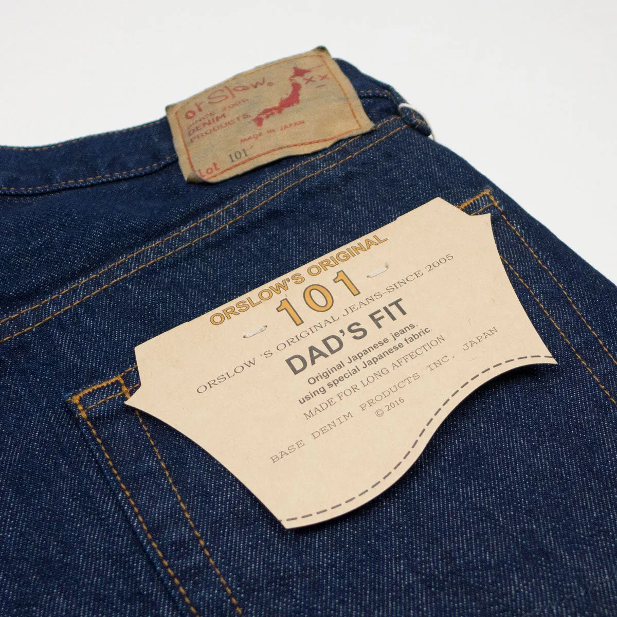 orSlow - 101 Dad's Fit Denim Pants - One Wash