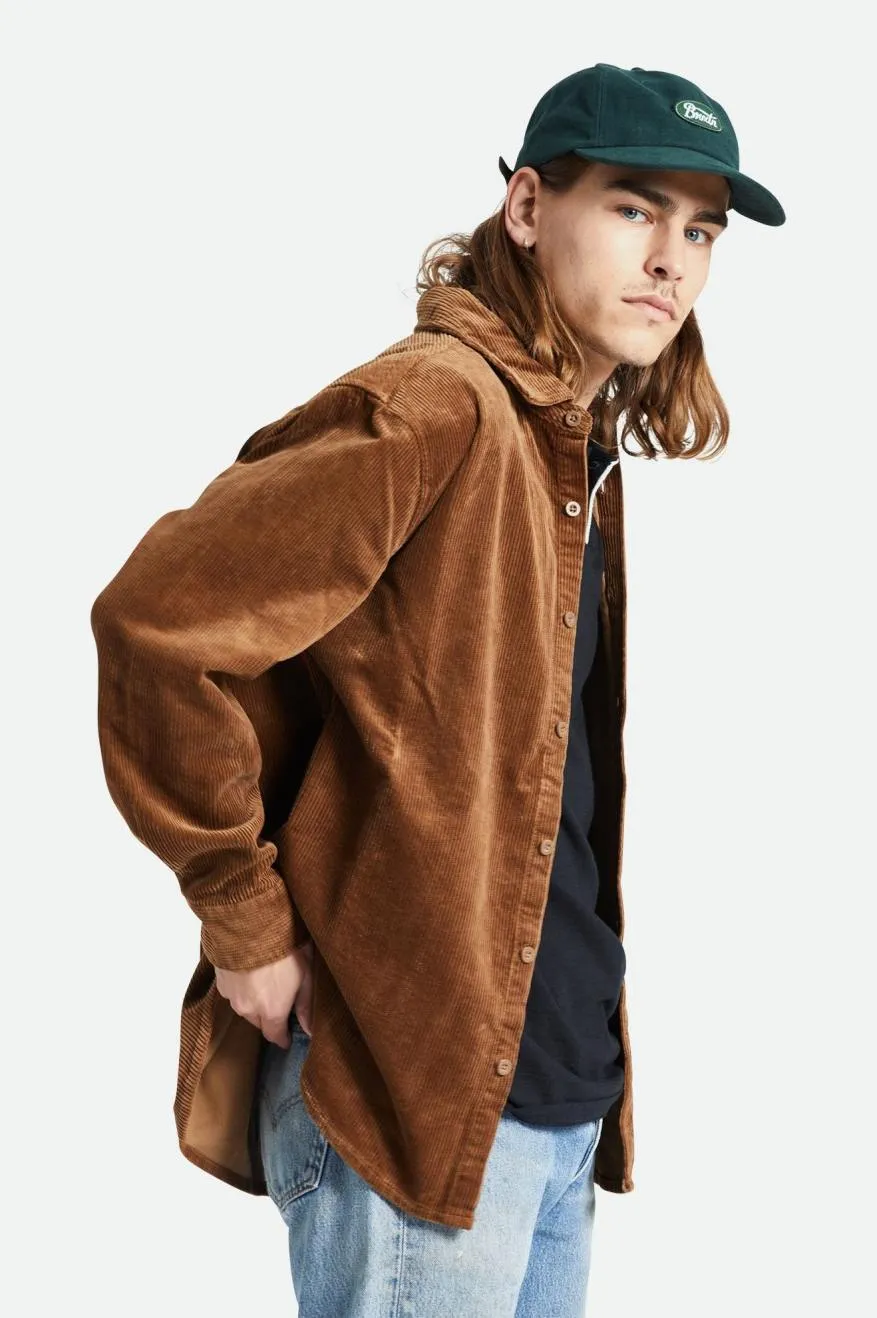 Porter Corduroy L/S Overshirt - Bison