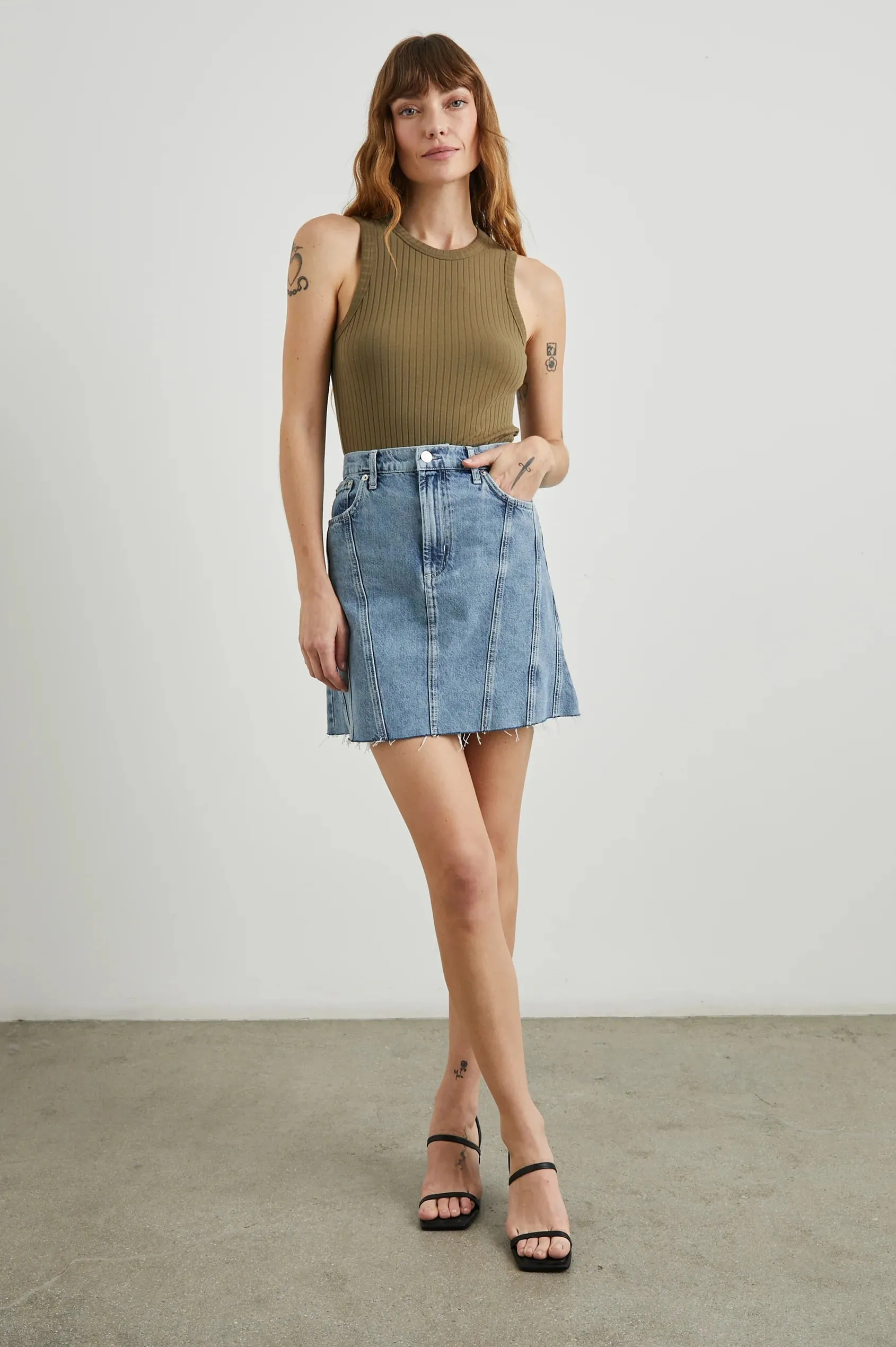 RAILS Brentwood Skirt Blue Haze