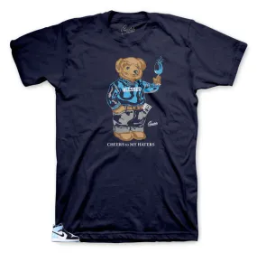 Retro 1 Uni Blue Patent Cheers Bear Shirt