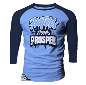 Retro 1 Uni Blue Patent Prosper Raglan Shirt