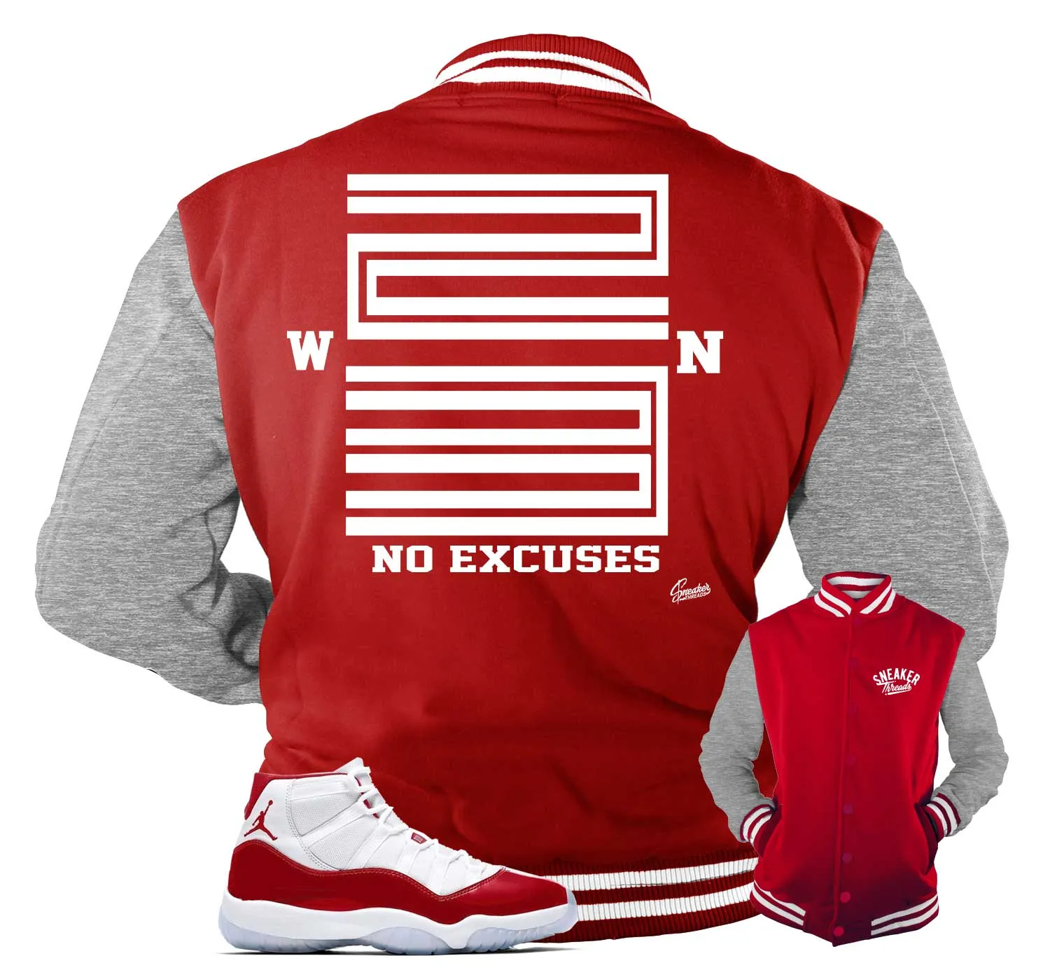 Retro 11 Varsity Red Jacket - Win 23 - Red