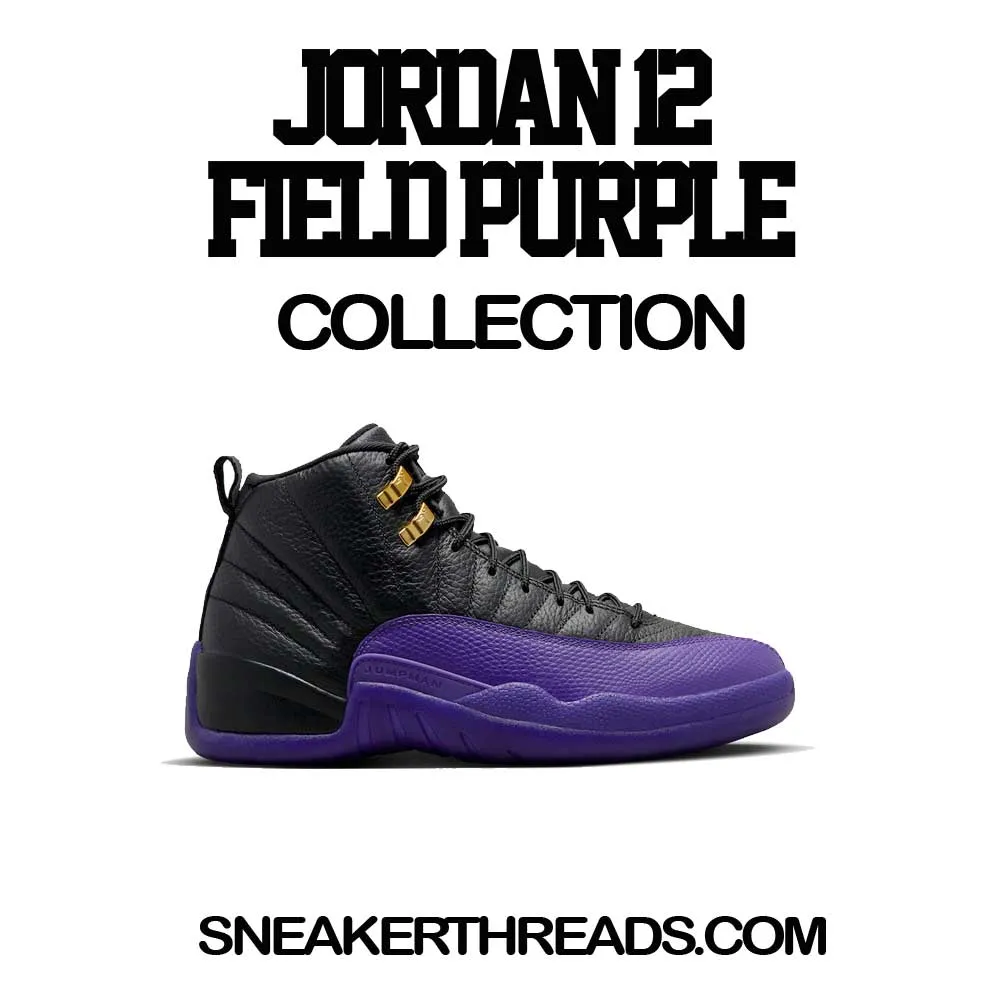 Retro 12 Field Purple Satin Jacket - ST Palms - Black