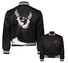 Retro 2 Chicago Wings Satin Jacket