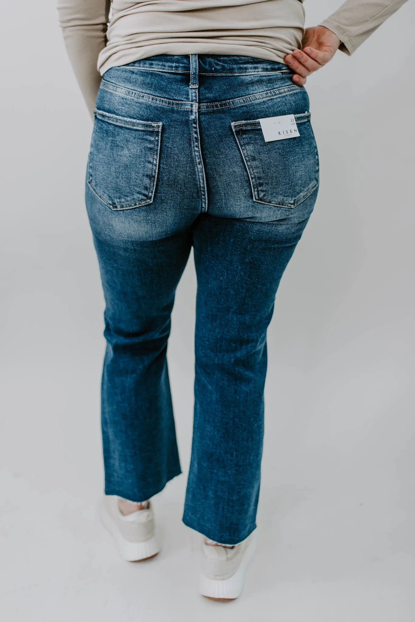 Risen Chandler Straight Leg Button Jeans