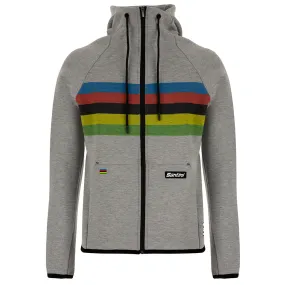 Santini UCI Official Iride Hoodie - Grey