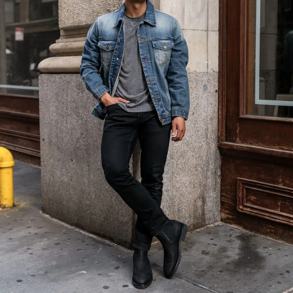 Selvedge Denim Trucker Jacket | Vintage Wash