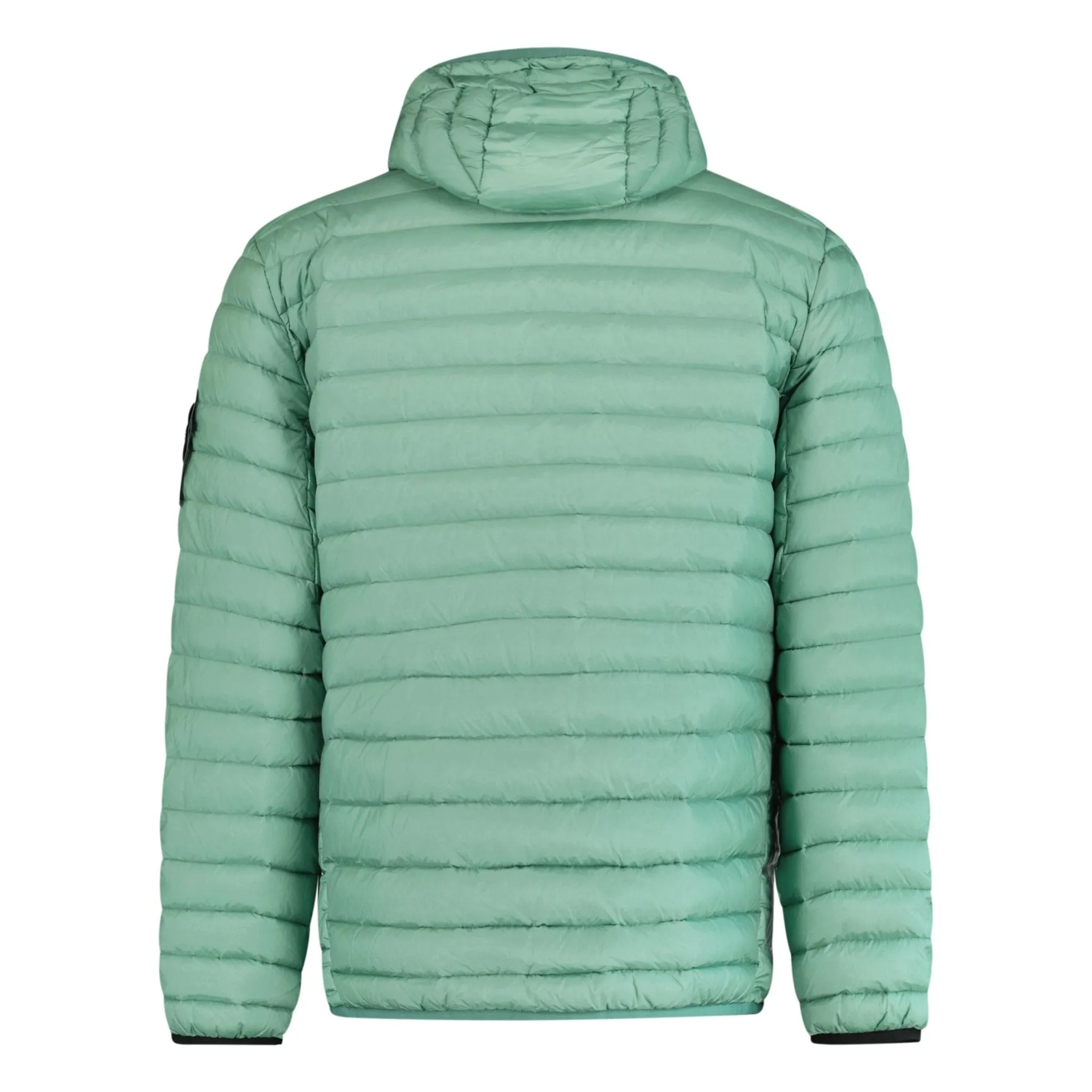 STONE ISLAND LOOM WOVEN HOODED JACKET GREEN