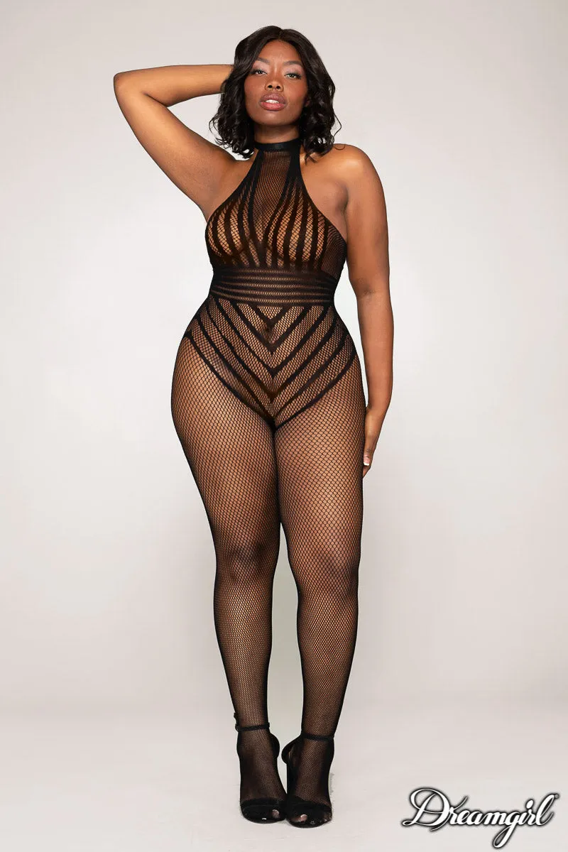 Striped Bodystocking