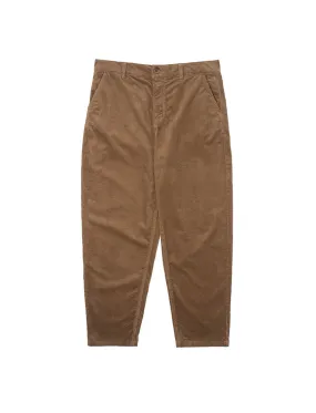 Sunspel Womens Corduroy Trousers Dark Camel