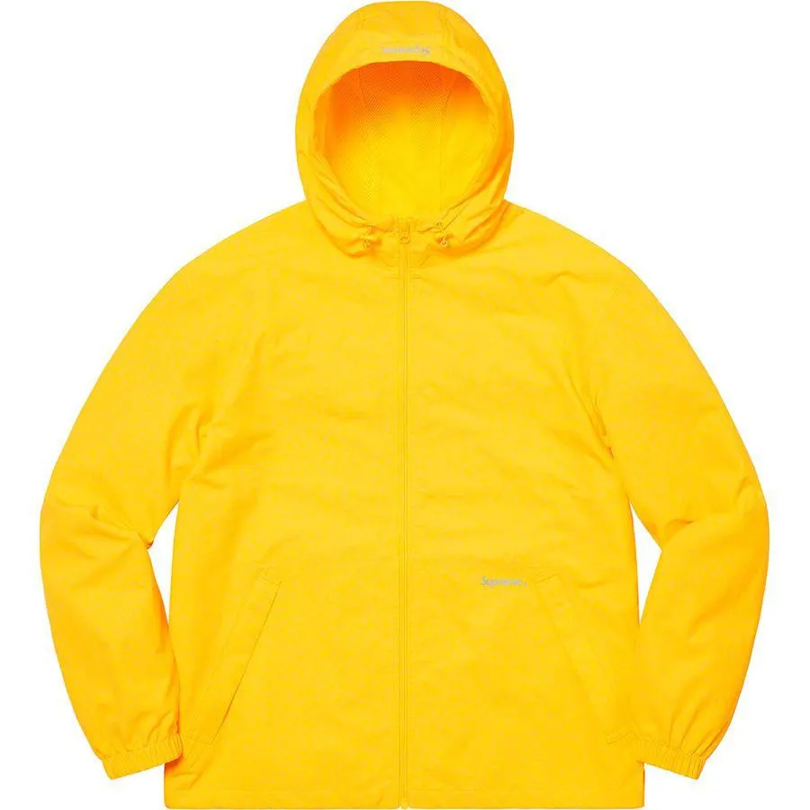 Supreme Reflective Zip Hooded Jacket (Yellow)