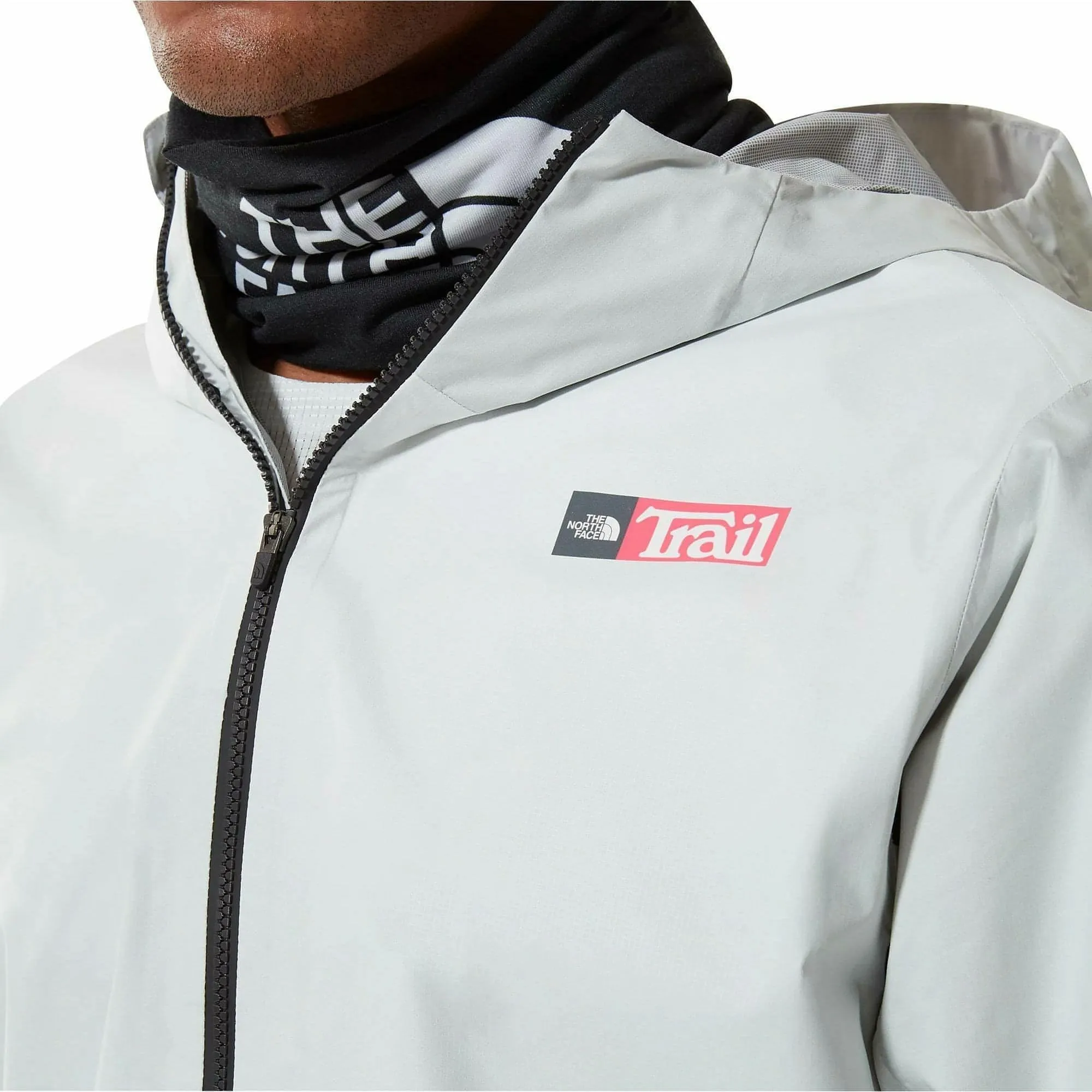 The North Face Printed First Dawn Mens Running Jacket - White