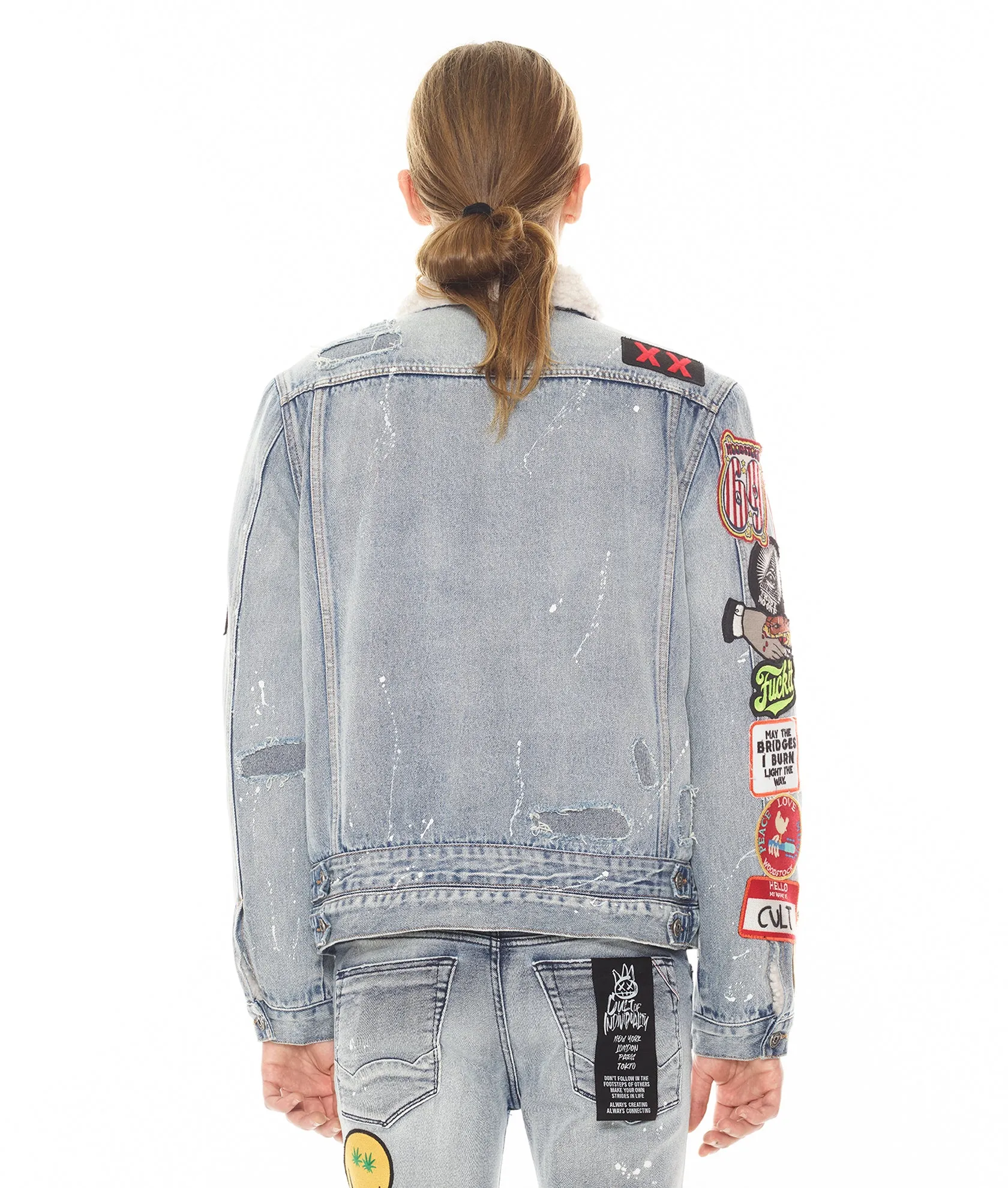 TYPE III DENIM JACKET DOUBLE WAISTBAND IN ACID