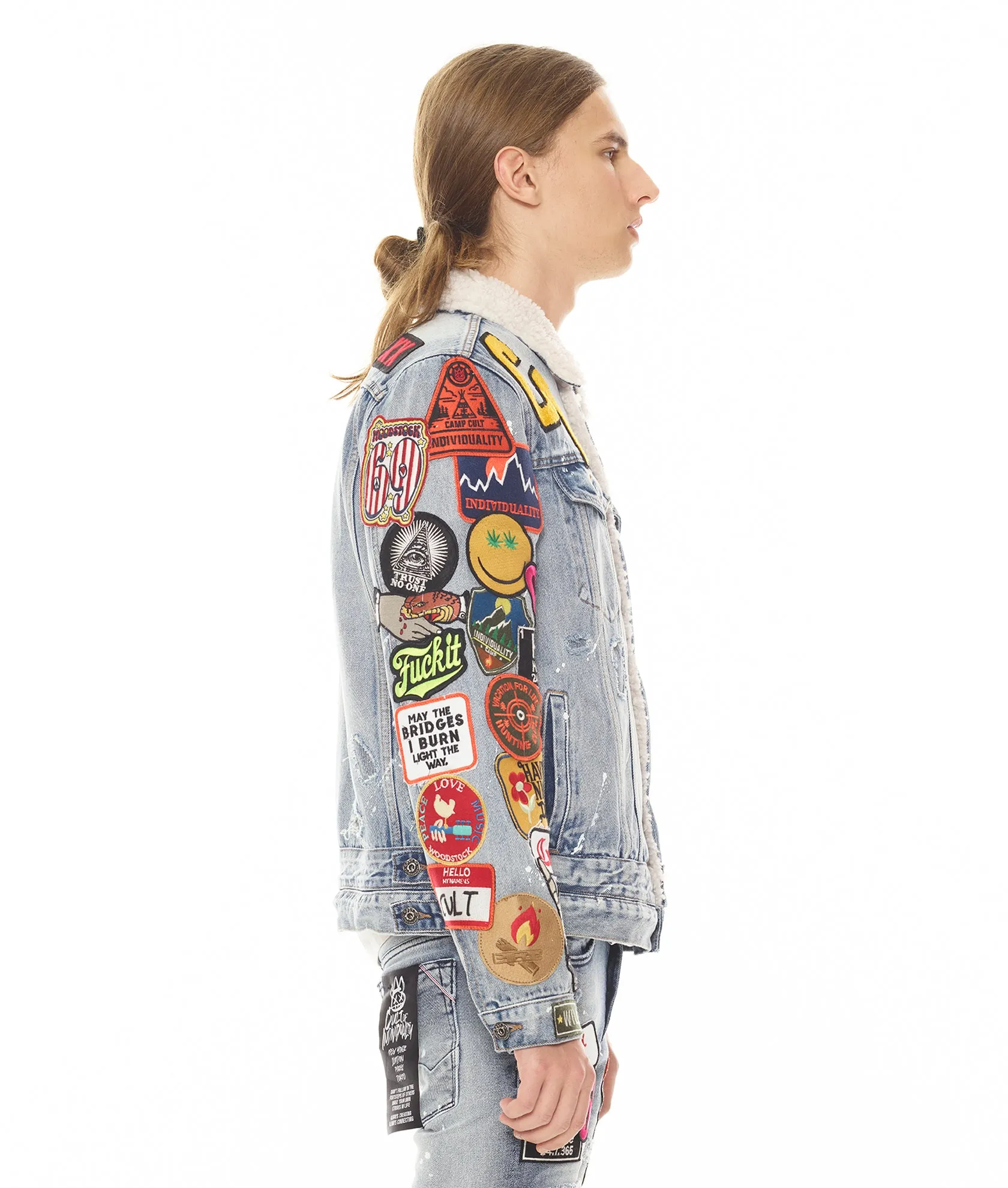 TYPE III DENIM JACKET DOUBLE WAISTBAND IN ACID