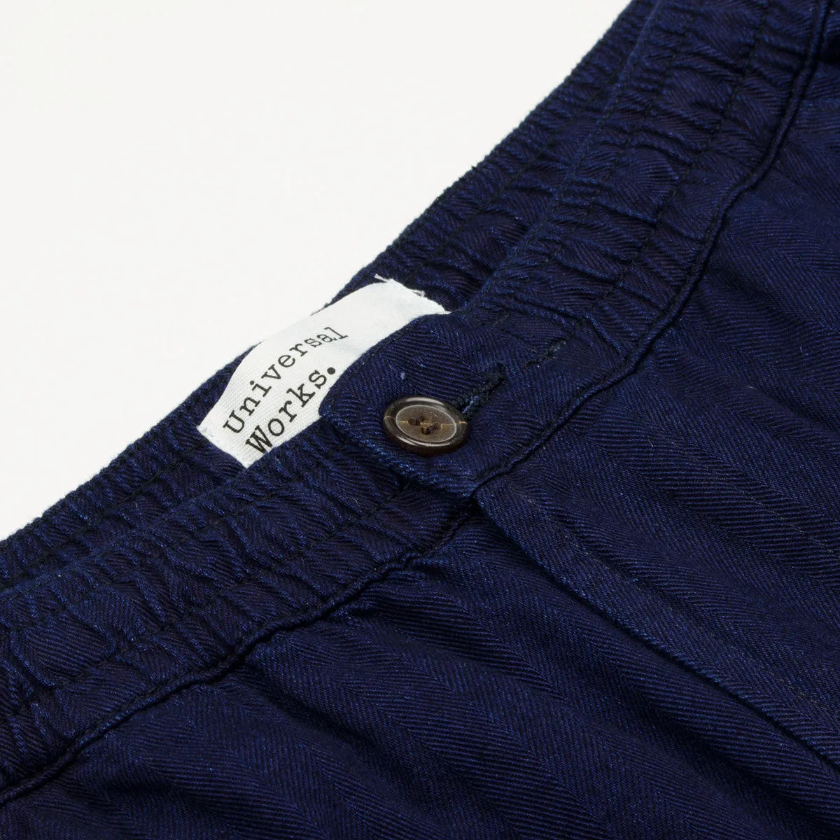 Universal Works - Track Trouser Herringbone Denim - Indigo