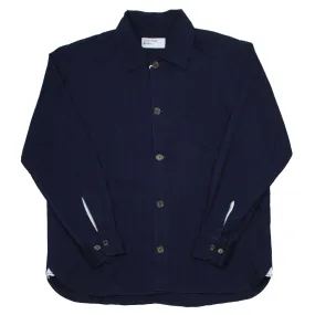 Universal Works - Travail Shirt Herringbone Denim - Indigo