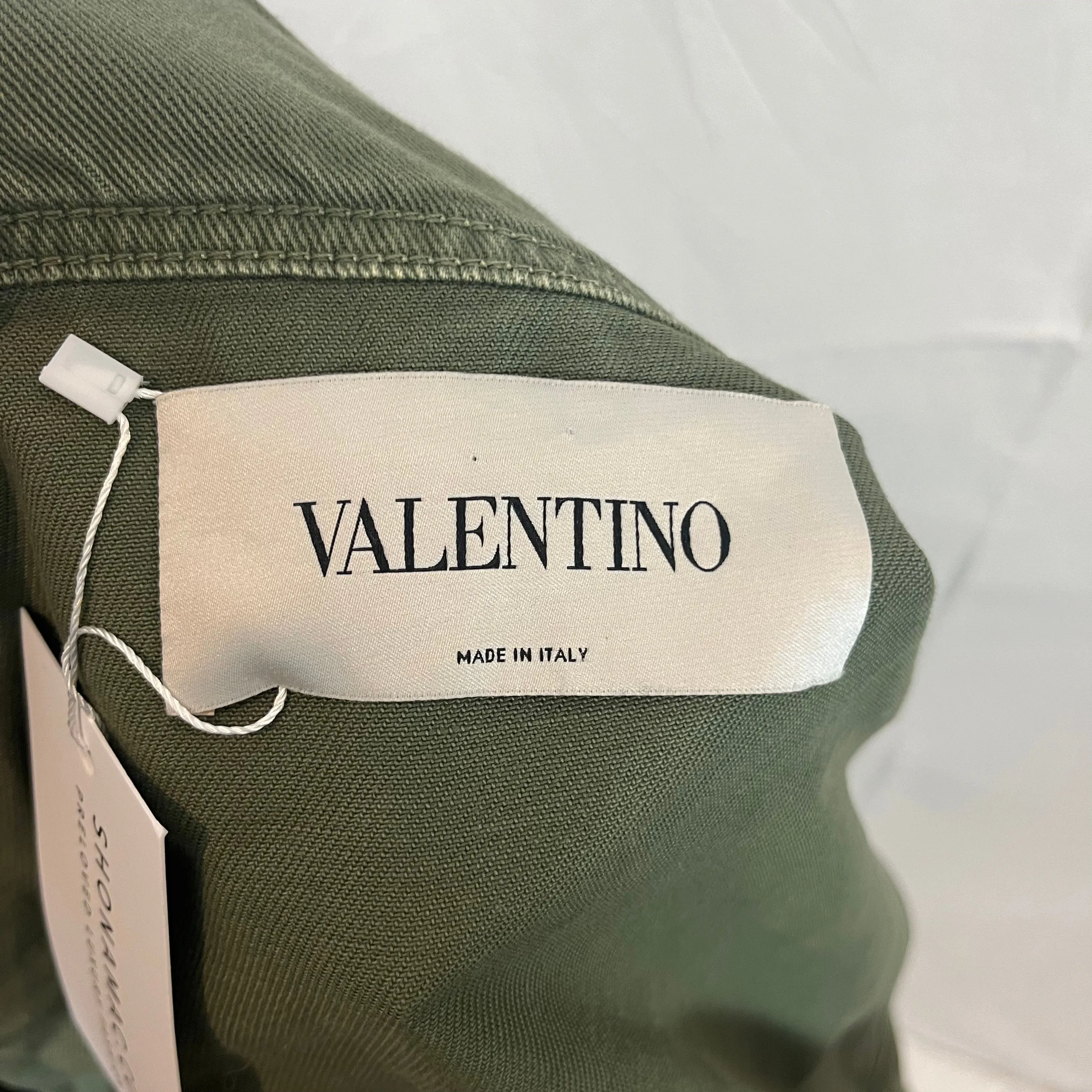 Valentino 870 Khaki Cropped Cargo Jacket XS/S