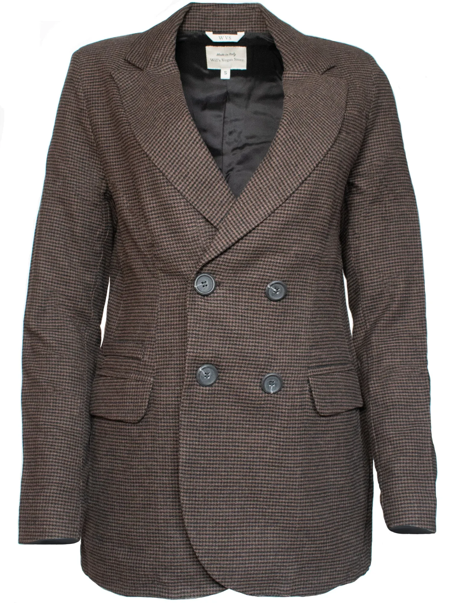 Vegan Wool Double Breasted Blazer