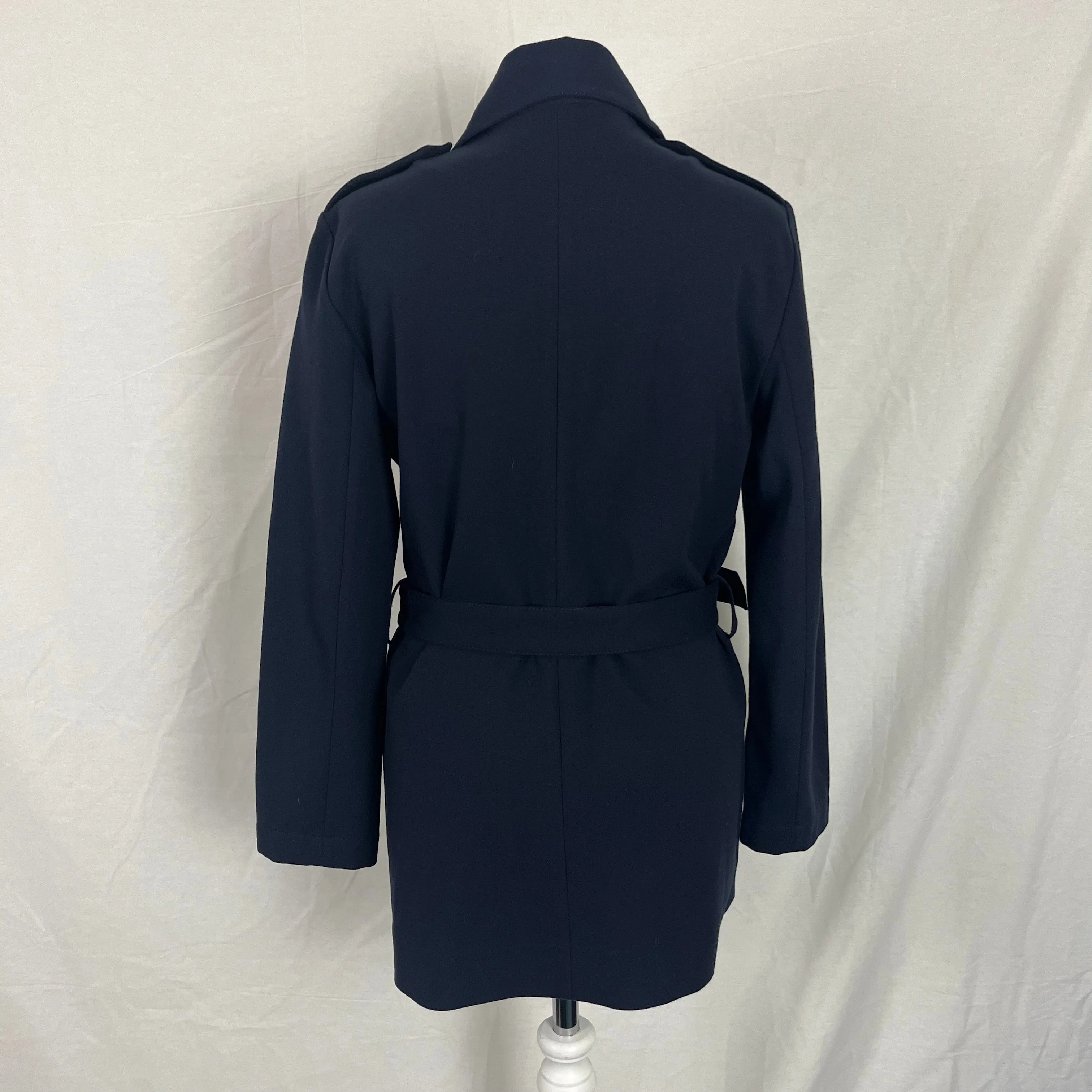 Victoria Beckham Navy Jersey Safari Jacket M