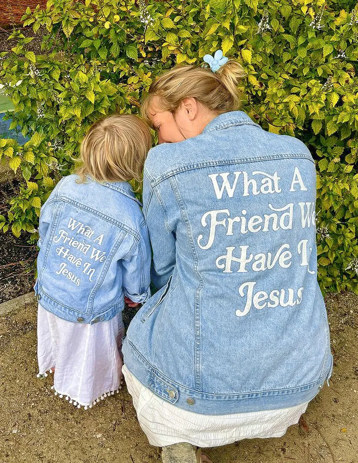 What a Friend in Jesus Kids Denim Jacket