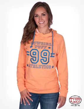 Women's Cowgirl Tuff - Coral Hoodie