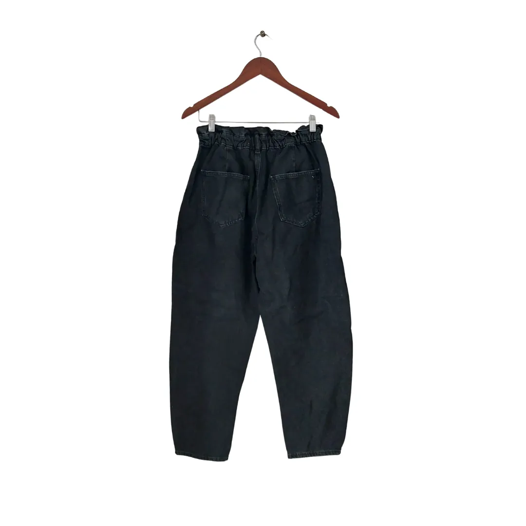 ZARA Black Faded Denim Balloon Jeans | Gently Used |