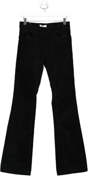 Étoile Isabel Marant Black Straight Leg Corduroy Trousers UK 8